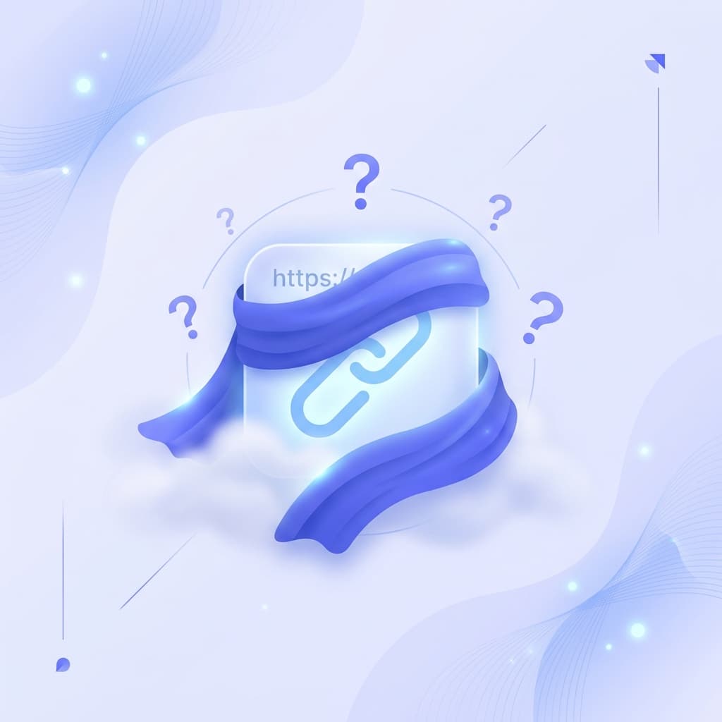 Cover image: A glowing URL obscured by a blindfold